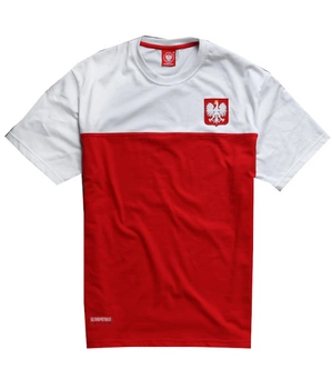 T-shirt ULTRAPATRIOT MODEL B41 biało-czerwony